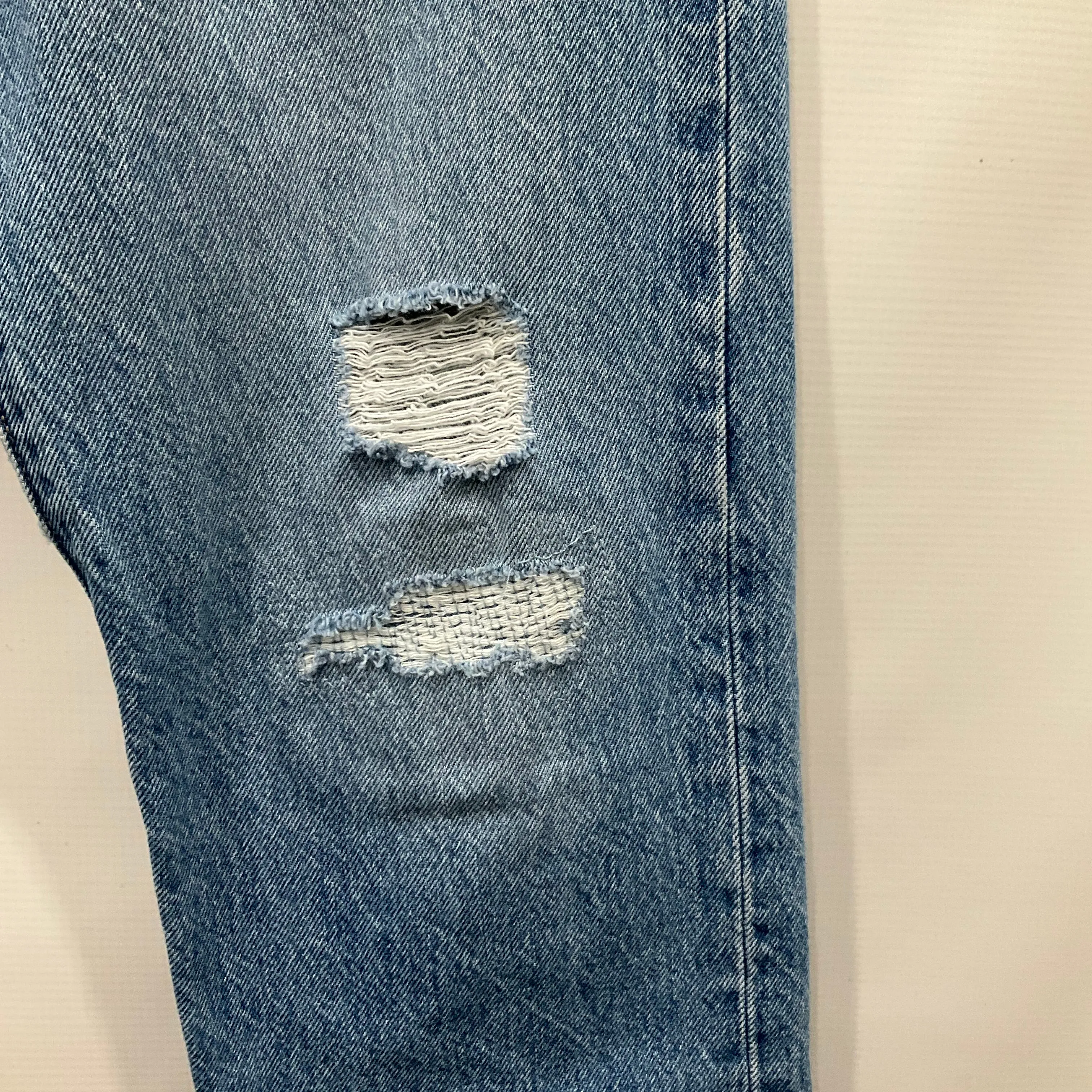 Blue Denim Jeans Straight Levis, Size 6