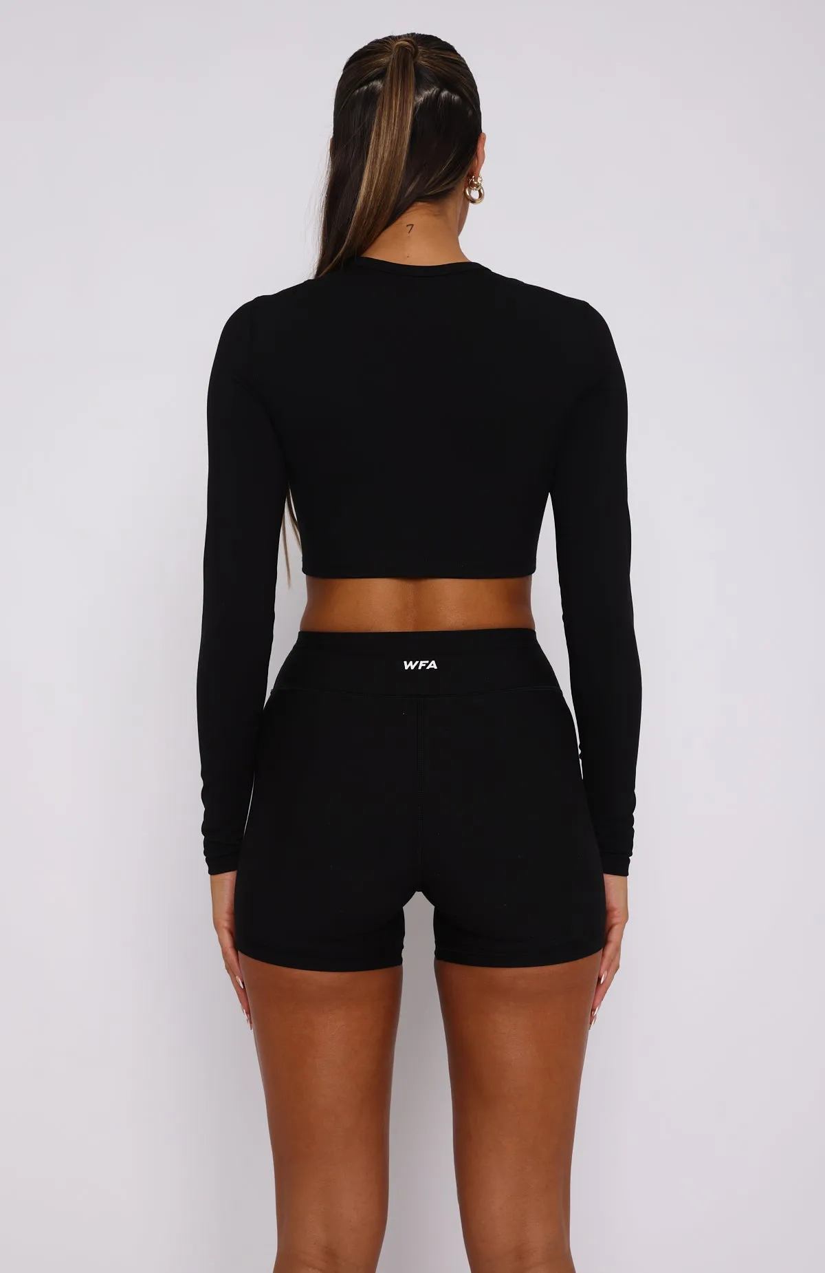 Bootcamp Long Sleeve Crop Black