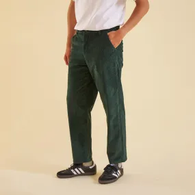 bound 'Pine Green' Corduroy Trousers