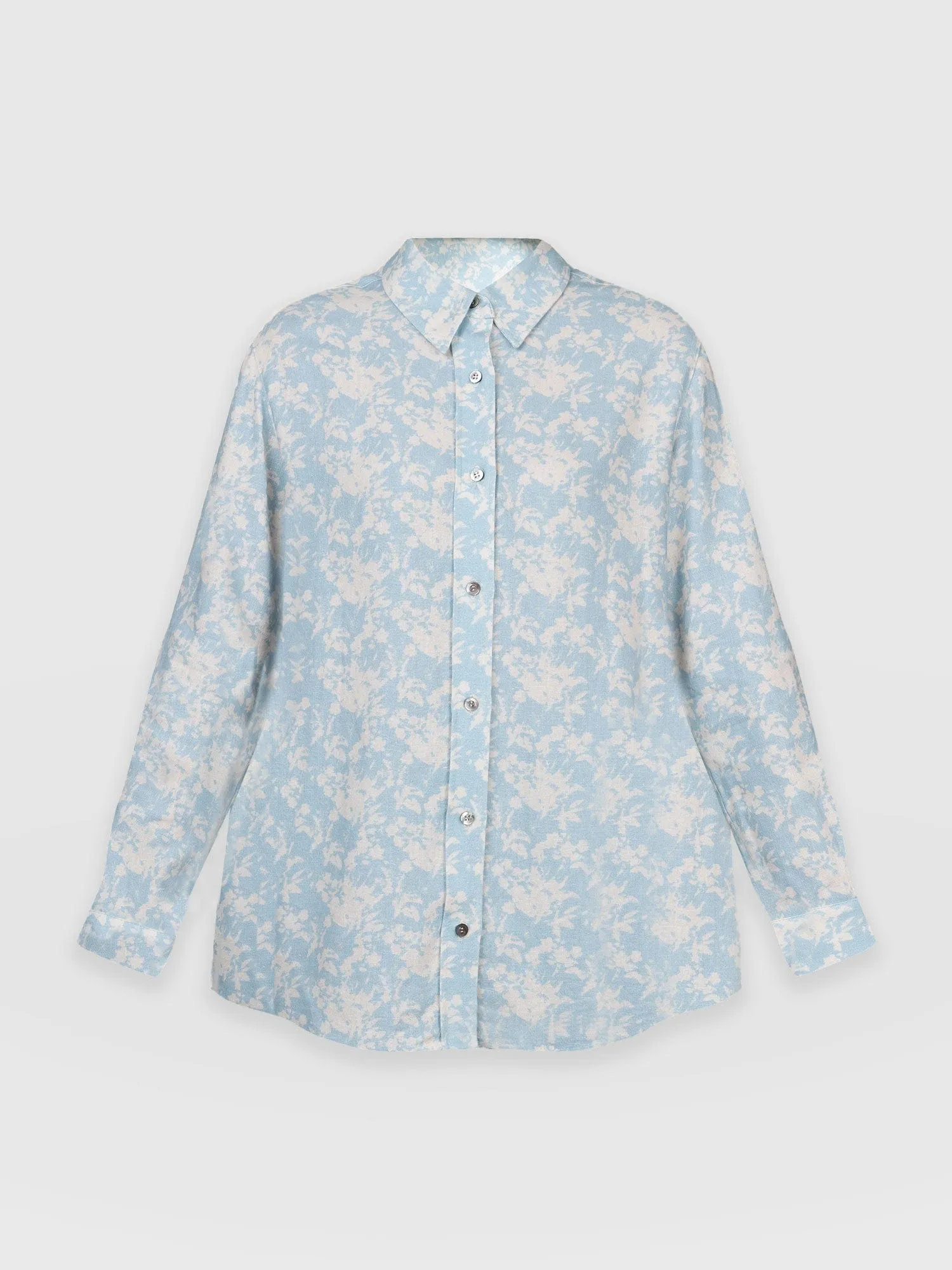 Boyfriend Shirt - Blue Pixel