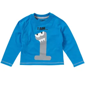 Boys I Am 1 First Birthday Top Long Sleeve Tshirt