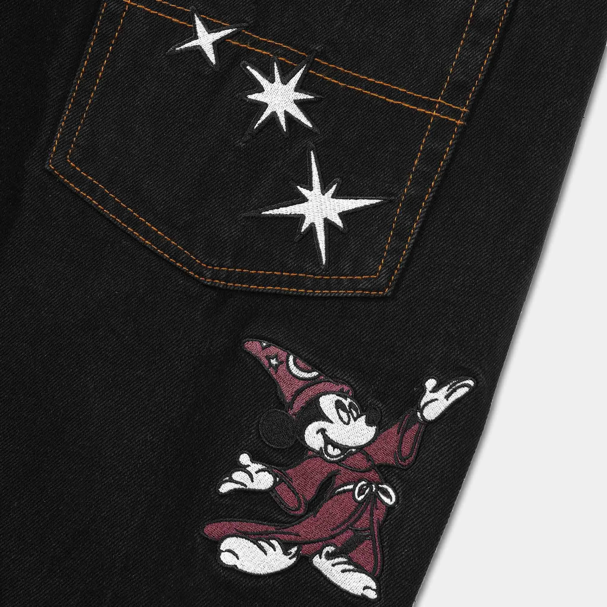 Butter Goods - Disney Fantasia Baggy Denim Jeans - Washed Black