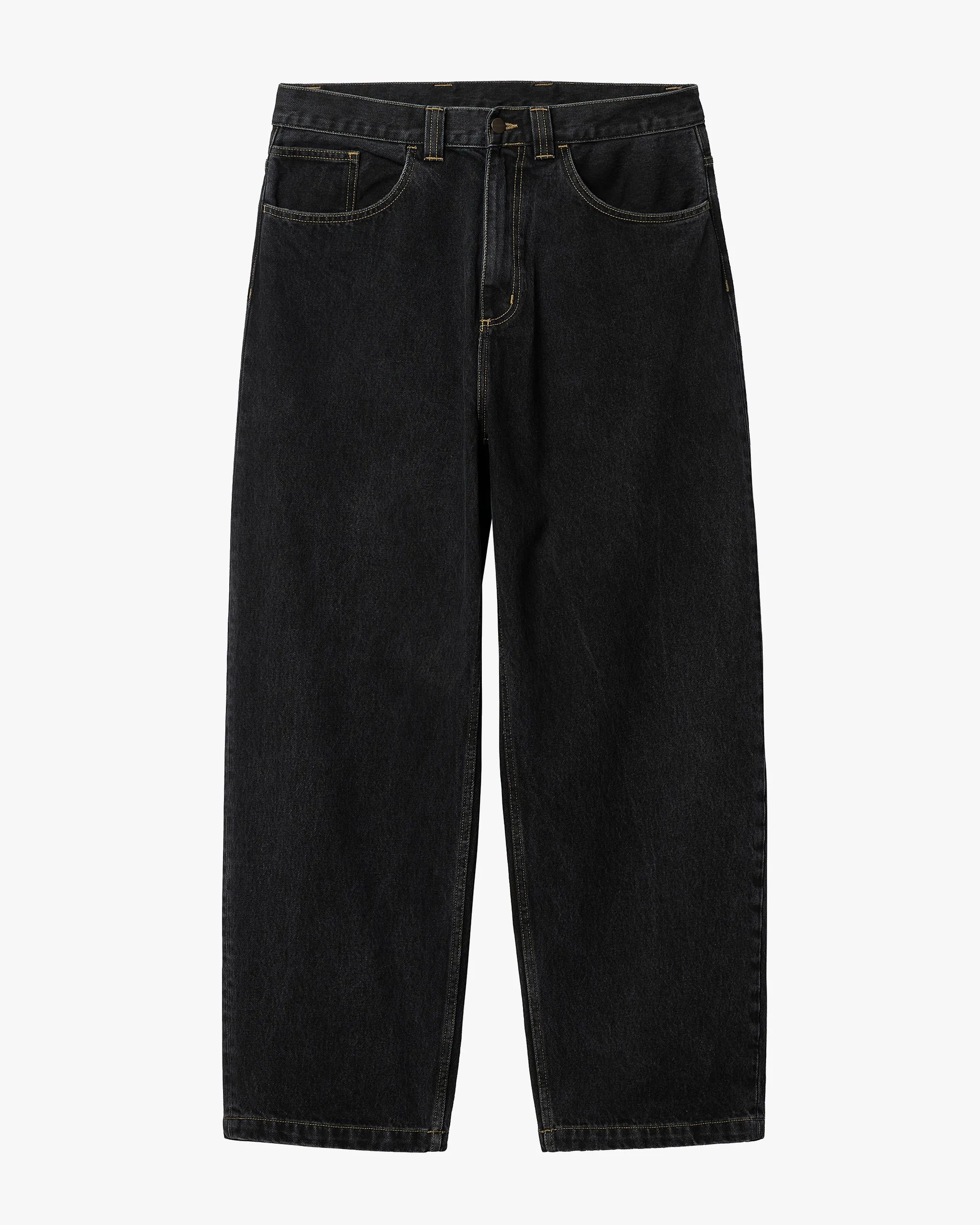 Carhartt WIP Brandon Pant Loose Straight Mens Jeans - Black Stone Washed