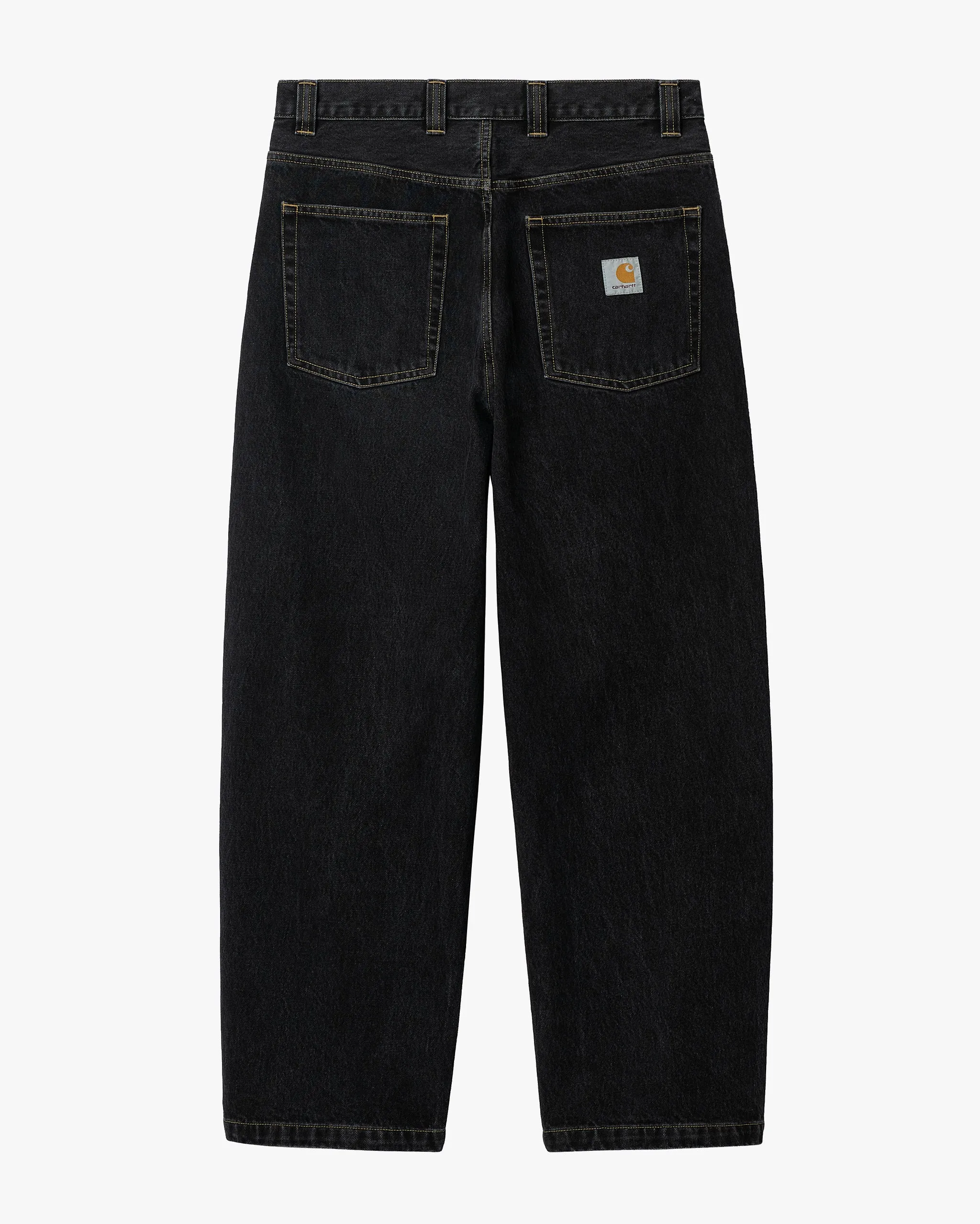 Carhartt WIP Brandon Pant Loose Straight Mens Jeans - Black Stone Washed