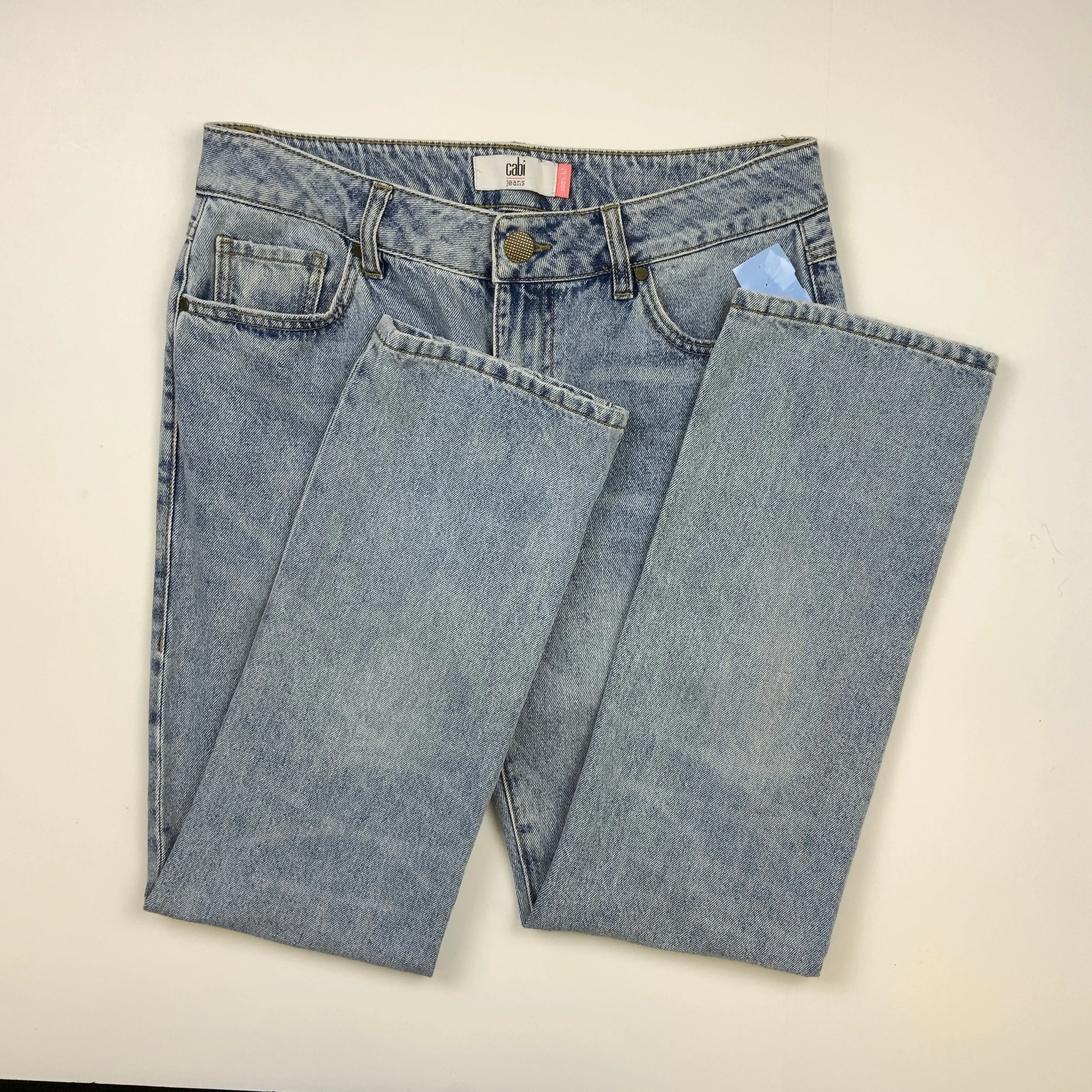 Denim Jeans Straight Cabi, Size 4