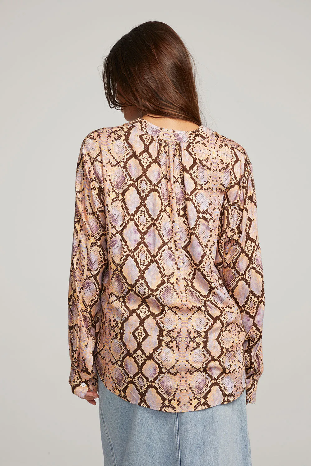 Denver Python Print Blouse