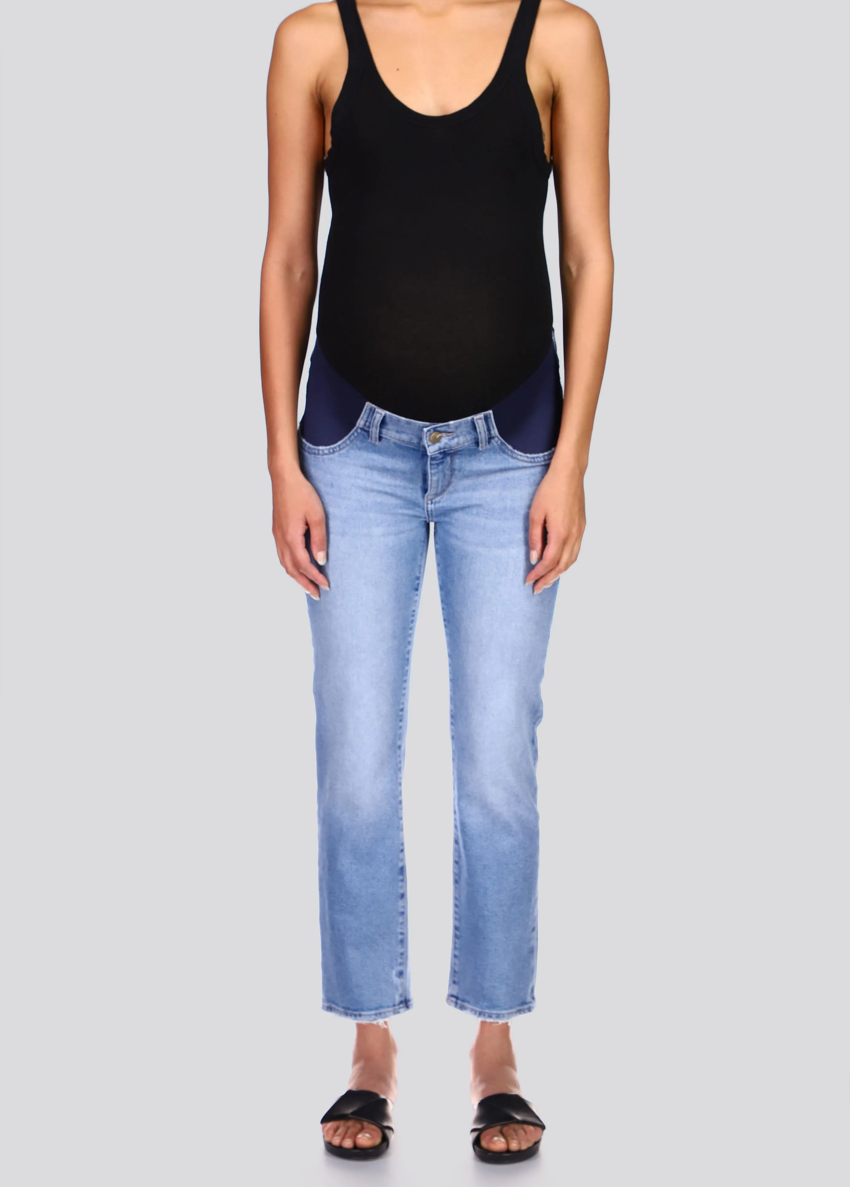 DL1961 Patti Straight Leg Maternity Jeans