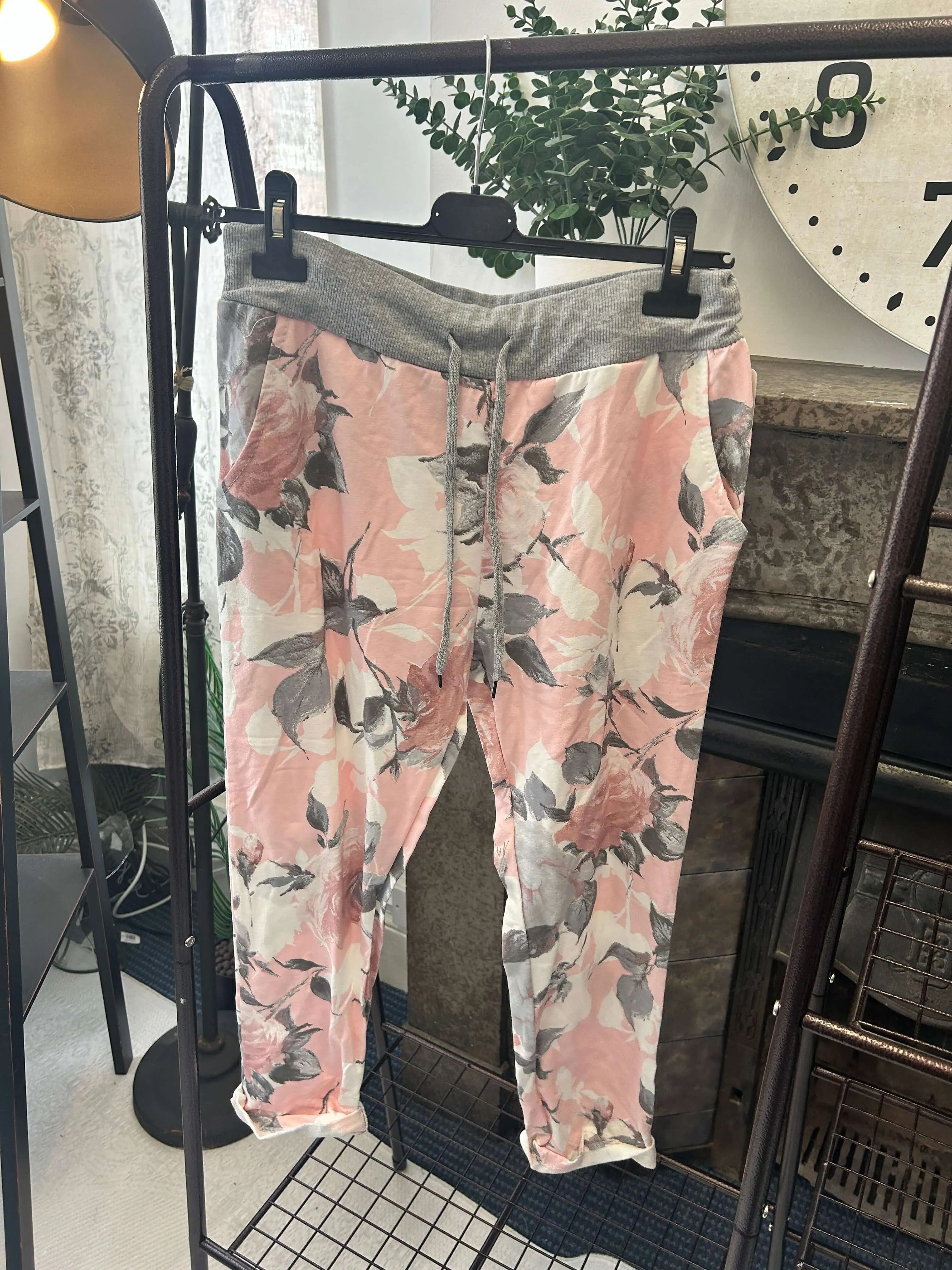 Floral Rose Print Jogger