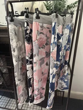 Floral Rose Print Jogger