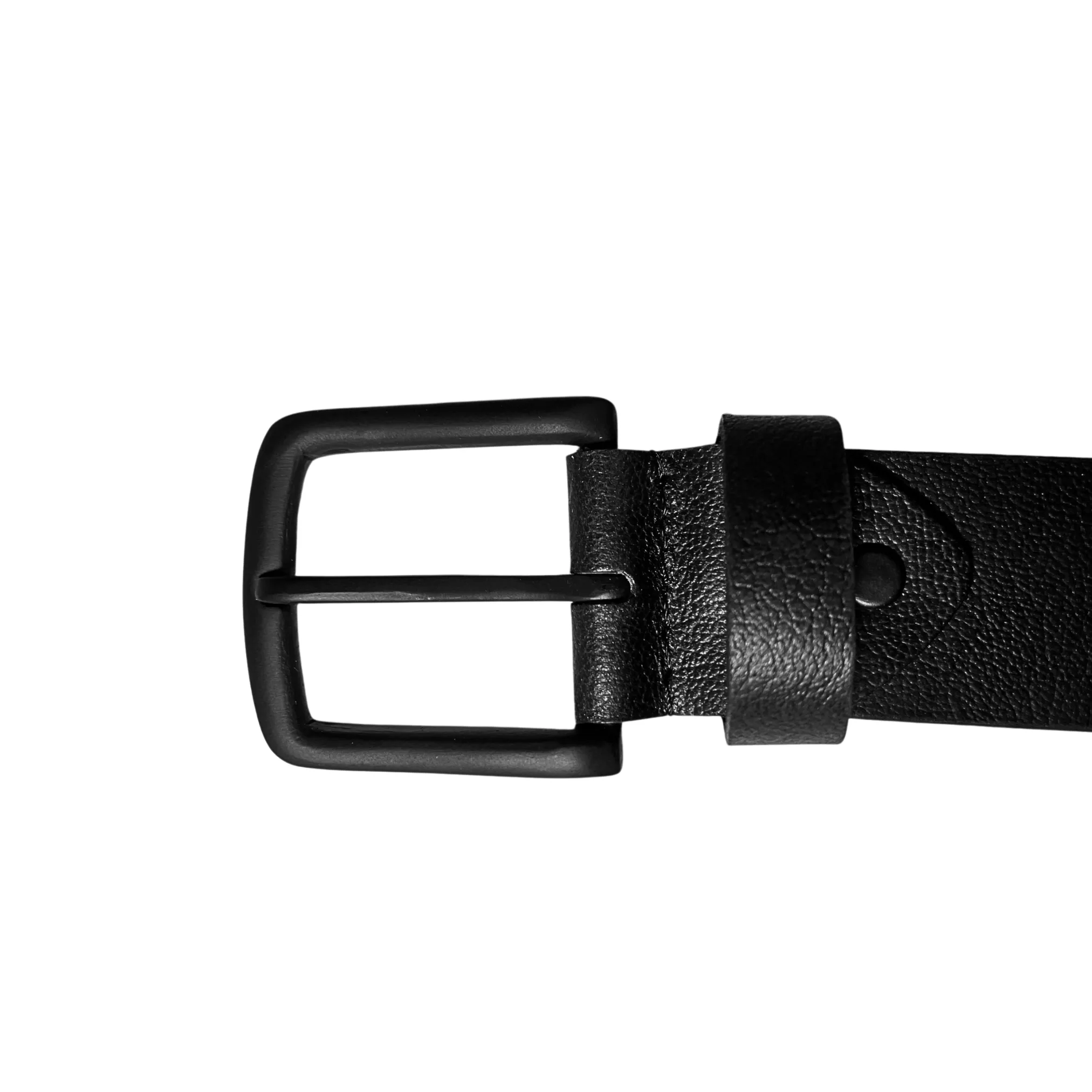 Greenwood Leather Black Belt with Black Buckle