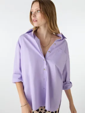 Haydon Boyfriend Shirt in Lilac