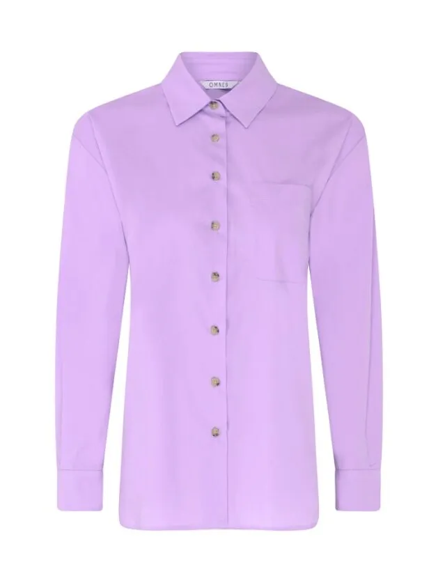 Haydon Boyfriend Shirt in Lilac