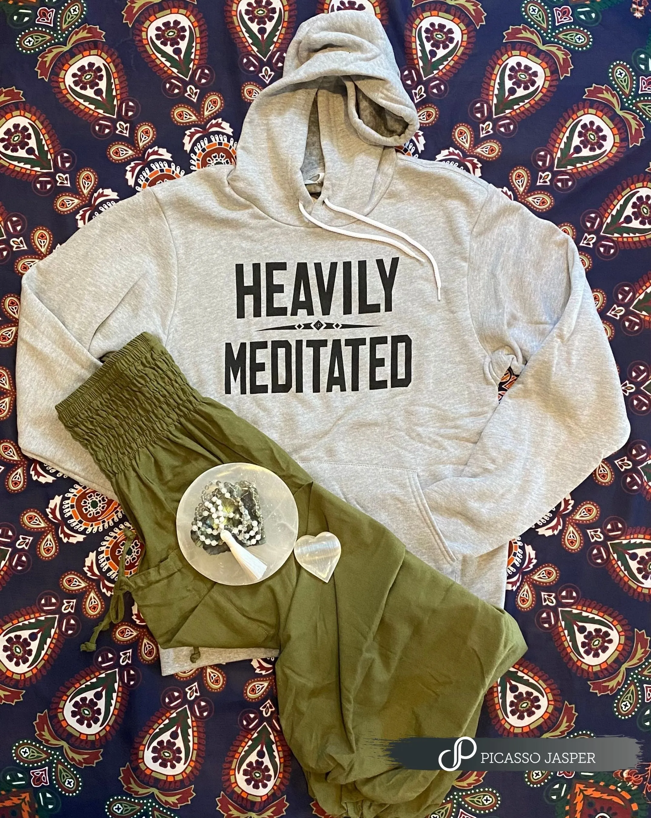 Heavily Meditated Hoodie, S-XXXXL