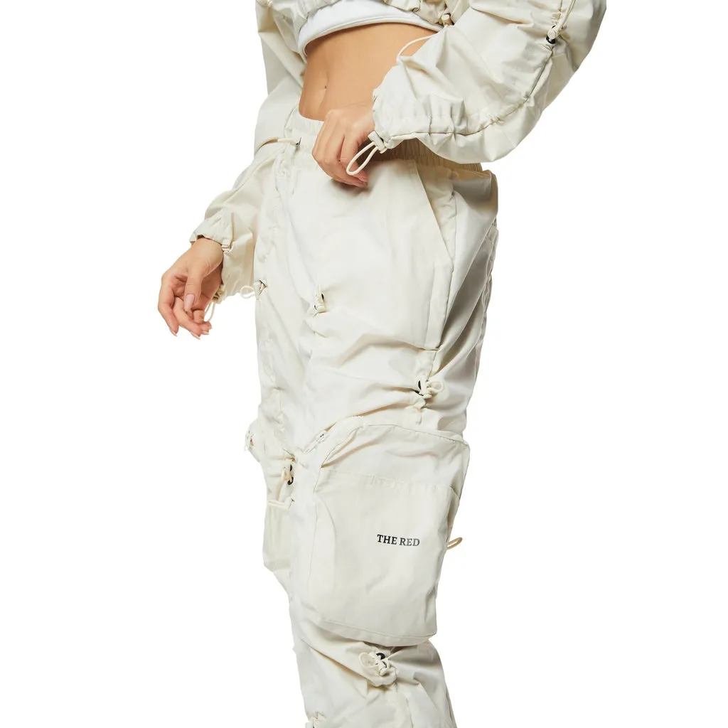 High Rise Multi Bungee Joggers - Oatmeal