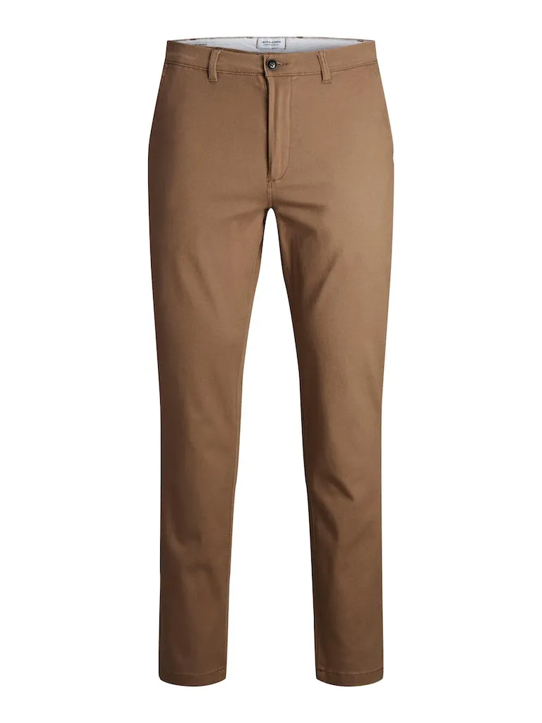 Jack & Jones Dave Stretch Beige Chinos Brown