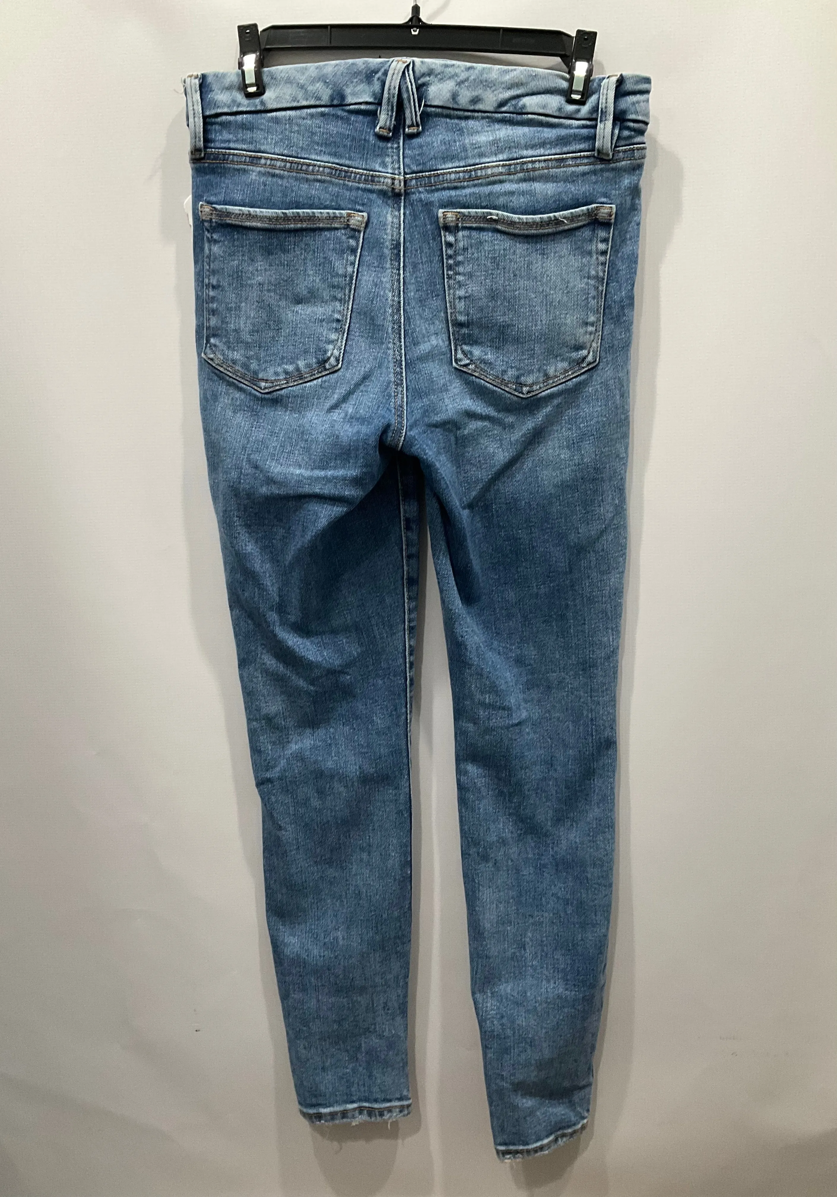 Jeans Skinny By Good American In Blue Denim, Size: 4