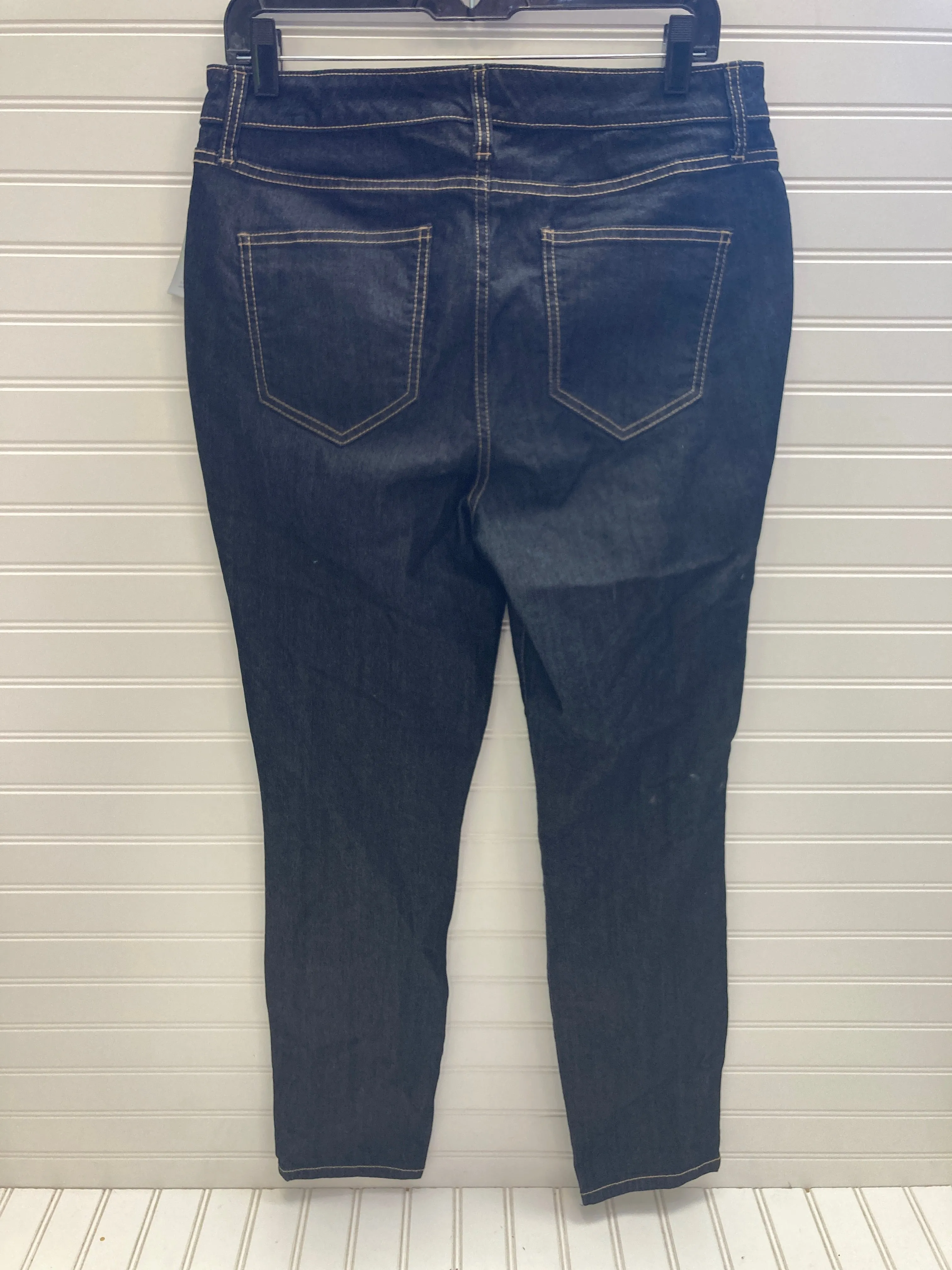 Jeans Skinny By Nine West In Blue Denim, Size: 14