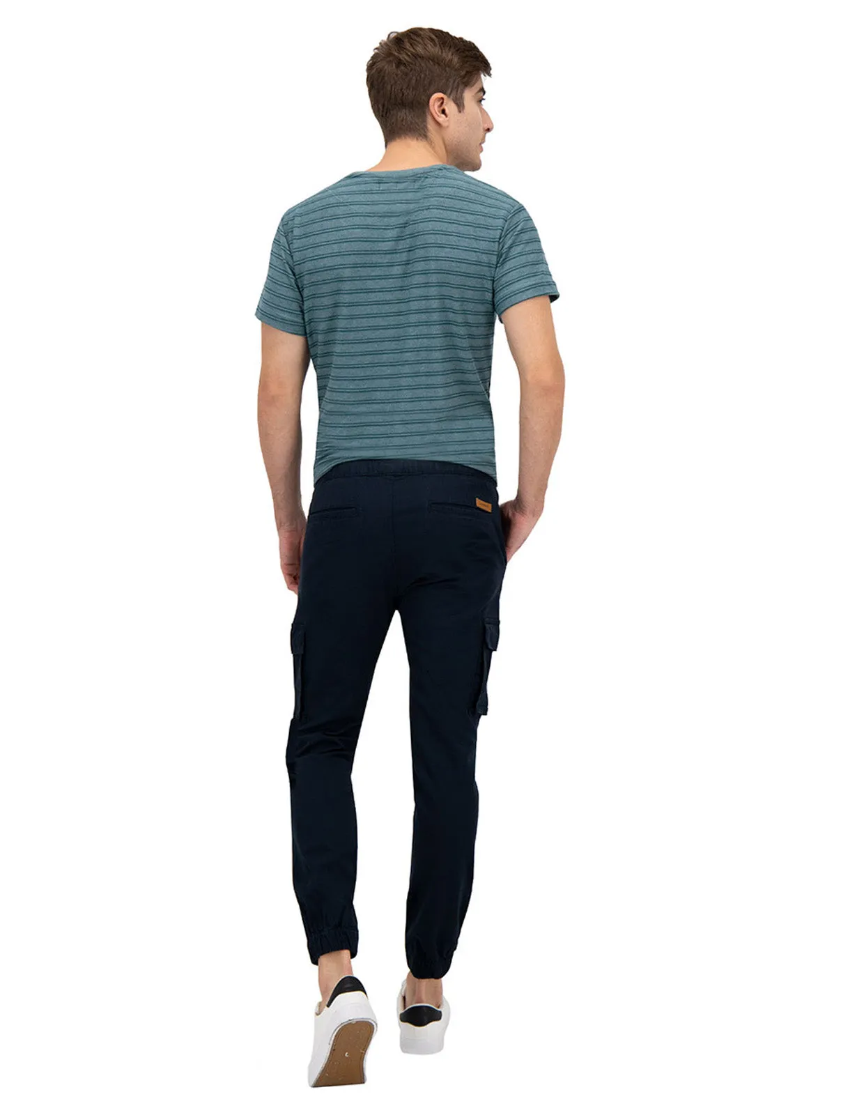 Jogger Cargo de Gabardina Premium - Azul Marino