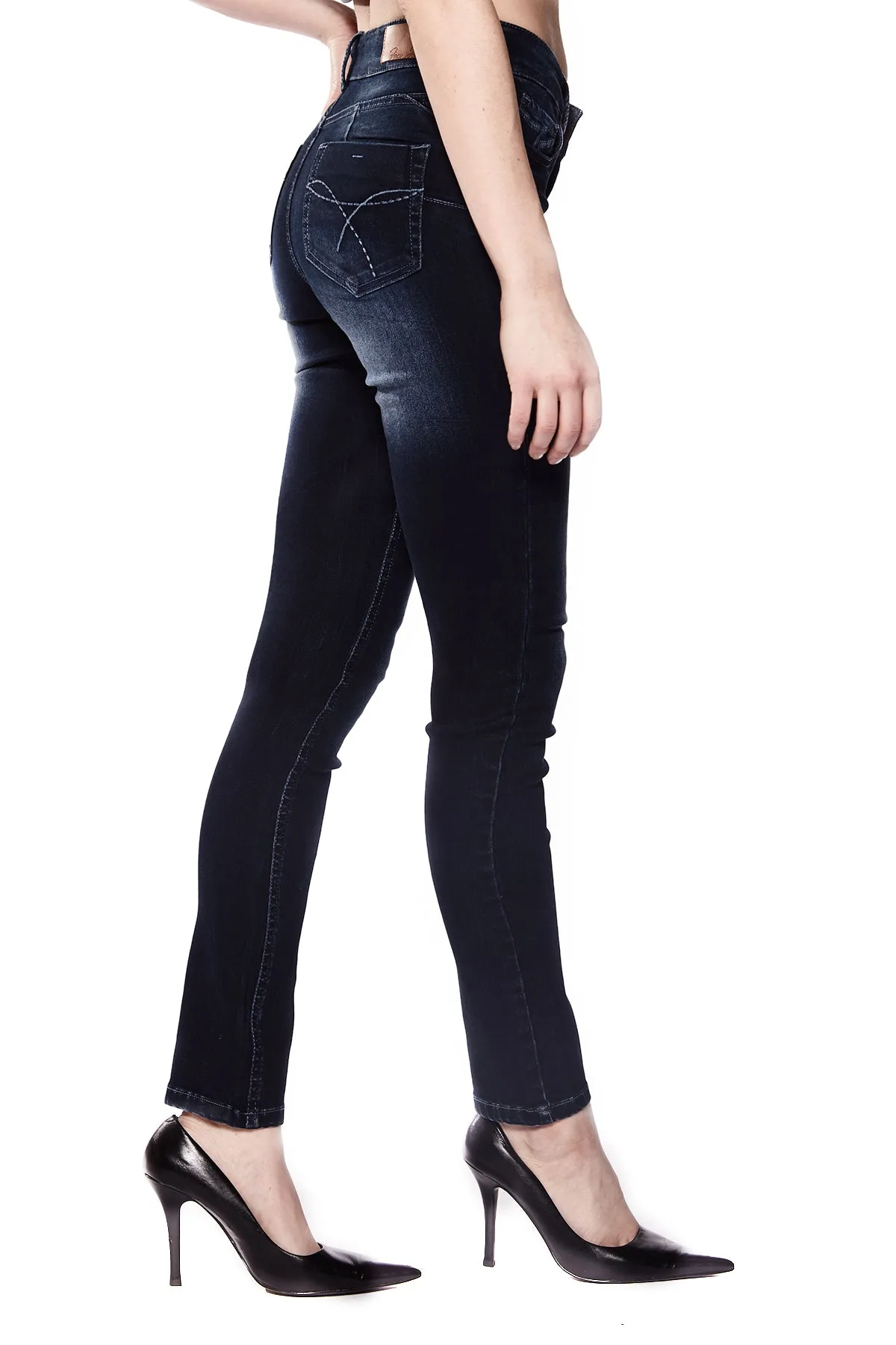 JOY - Regular Rise Skinny - Tinted Dark Indigo Rinse