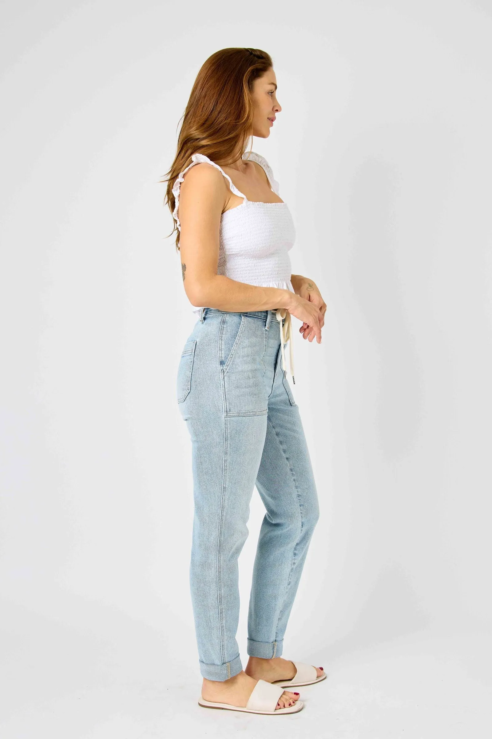 Judy Blue HIGH WAIST VINTAGE DOUBLE CUFF JOGGER