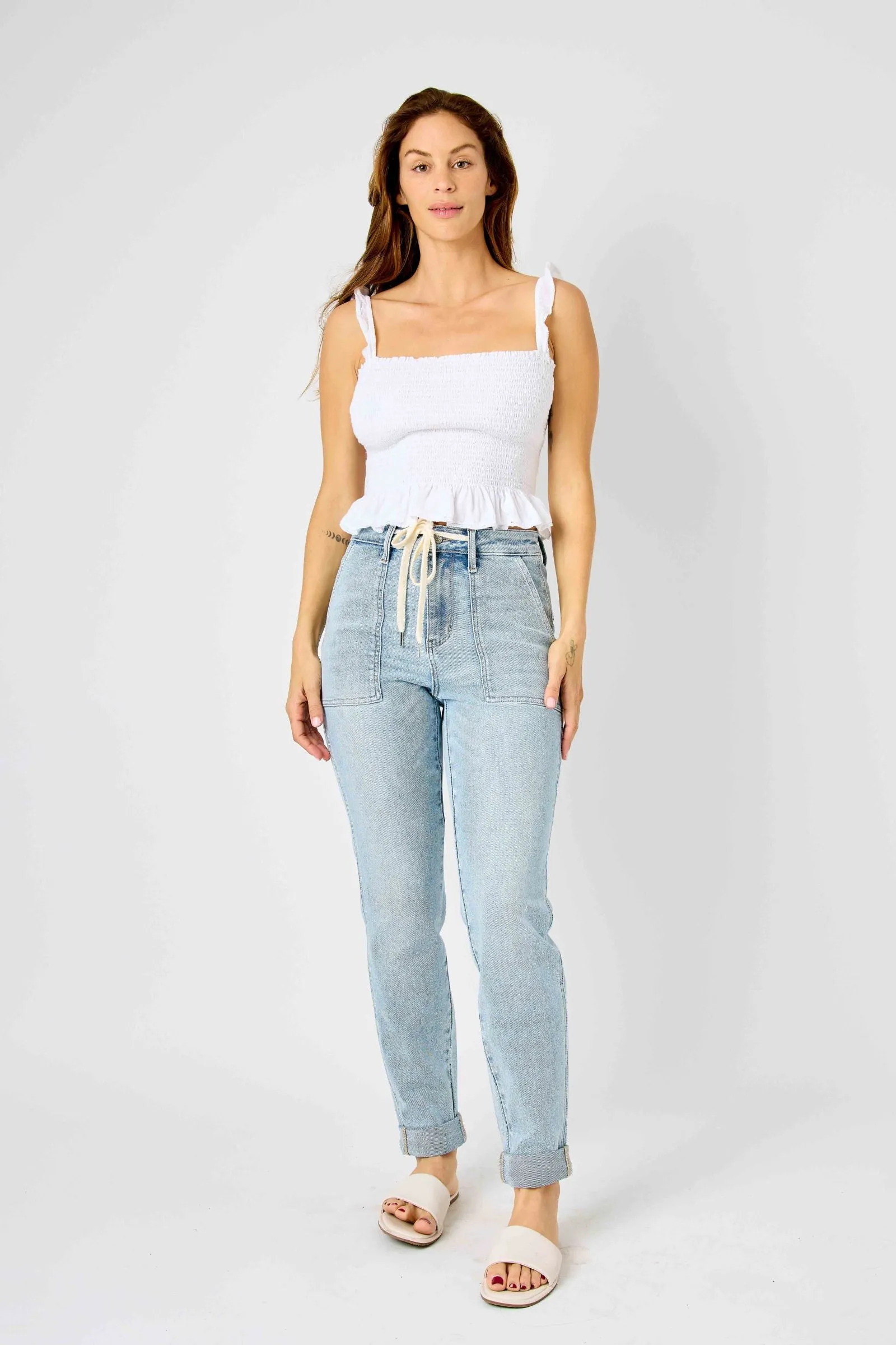 Judy Blue HIGH WAIST VINTAGE DOUBLE CUFF JOGGER