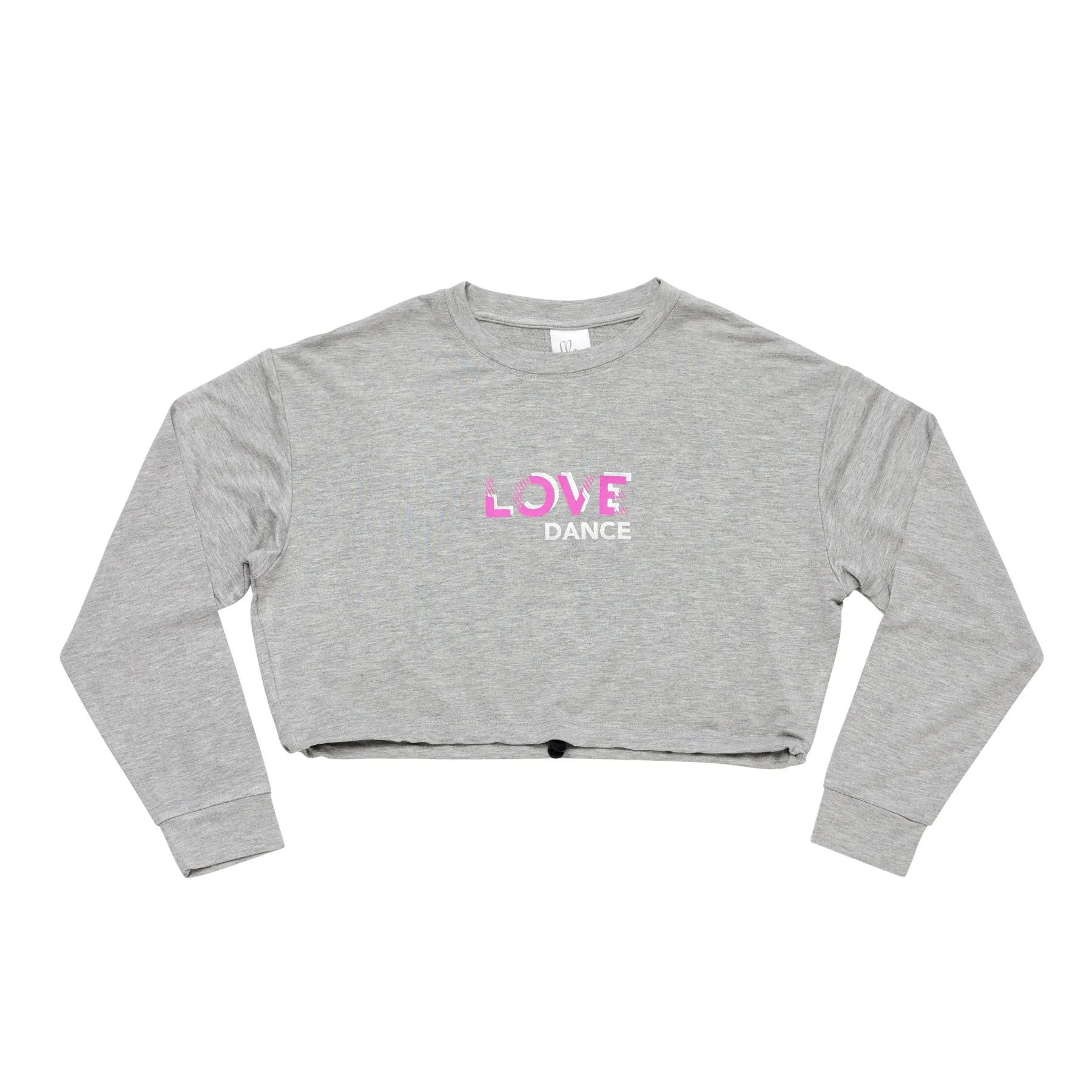 Justice Drawstring 'Love Dance' Pullover on Grey