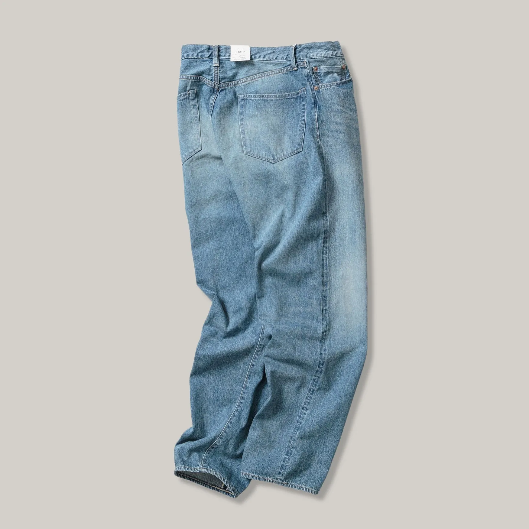 LENO LOOSE TAPERED JEAN - FADE INDIGO