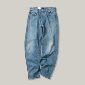 LENO LOOSE TAPERED JEAN - FADE INDIGO