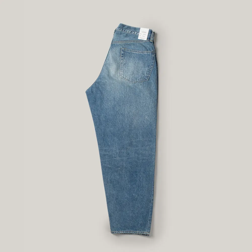 LENO LOOSE TAPERED JEAN - FADE INDIGO