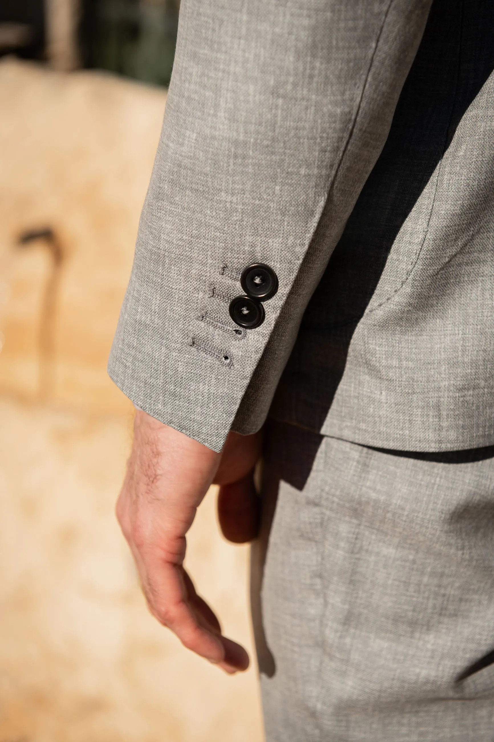 Light grey wool suit - Made in Italy