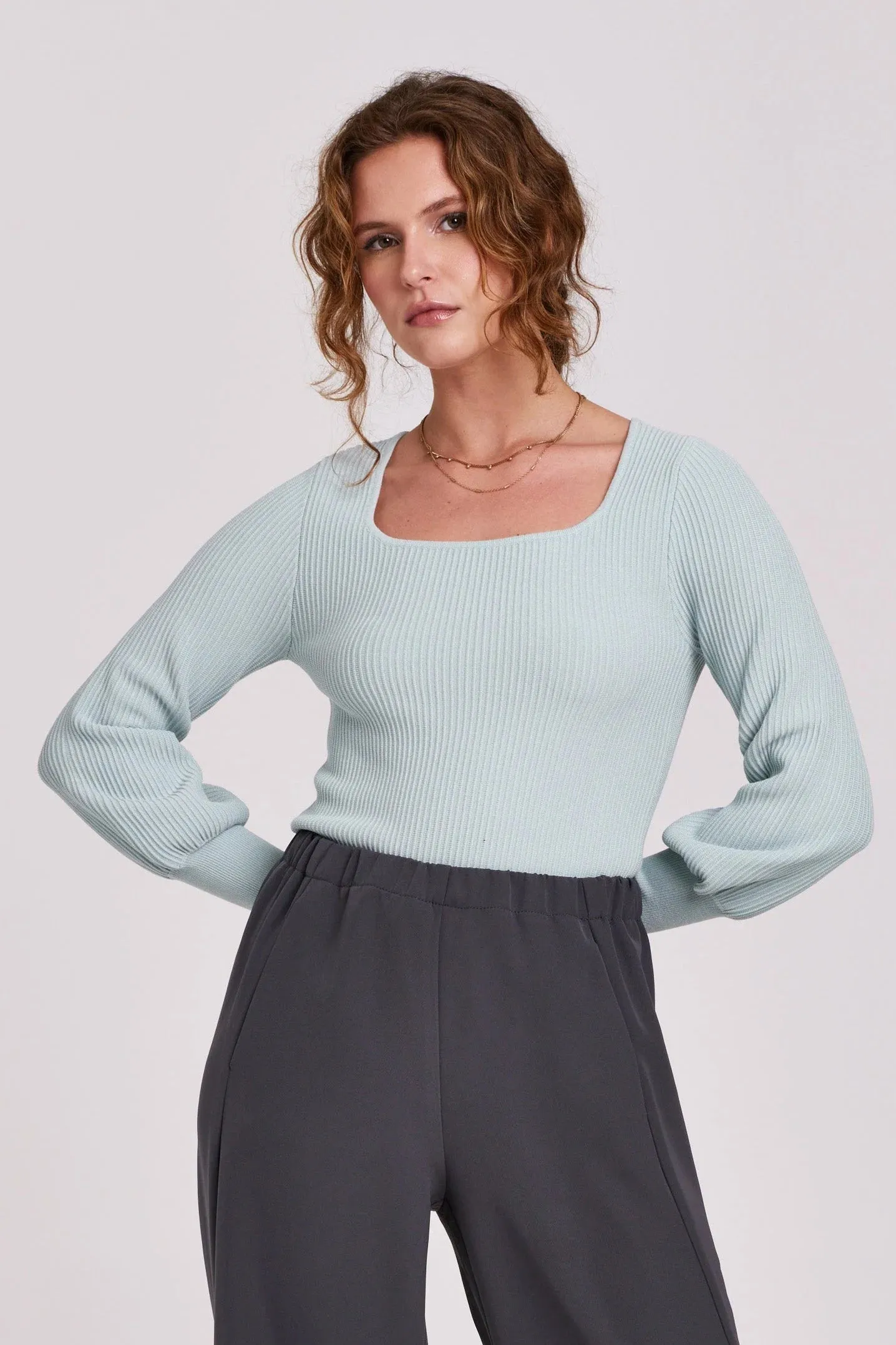 Lincoln Peplum Sleeve Top