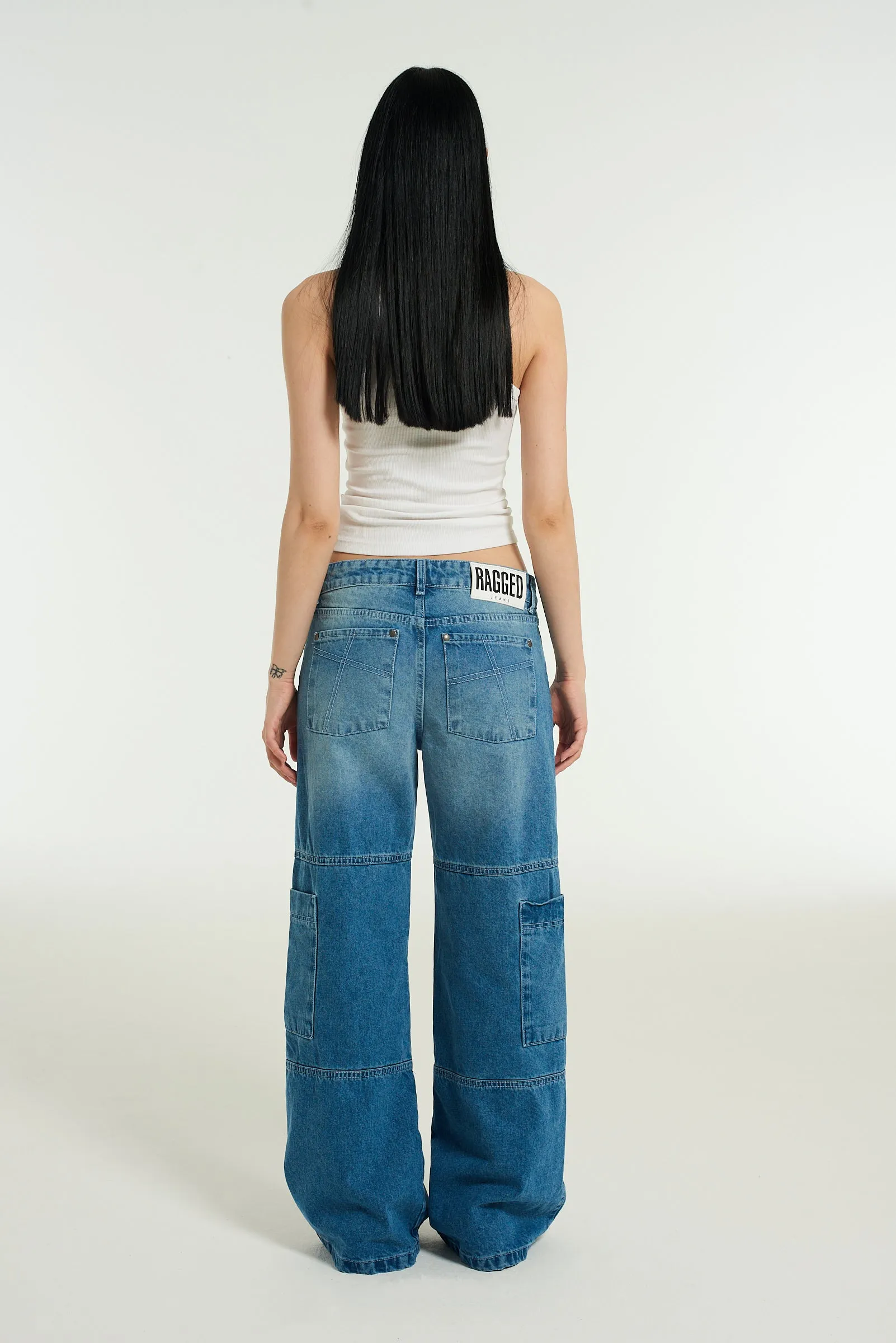 Low Rise Jean - Light Blue