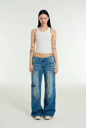 Low Rise Jean - Light Blue