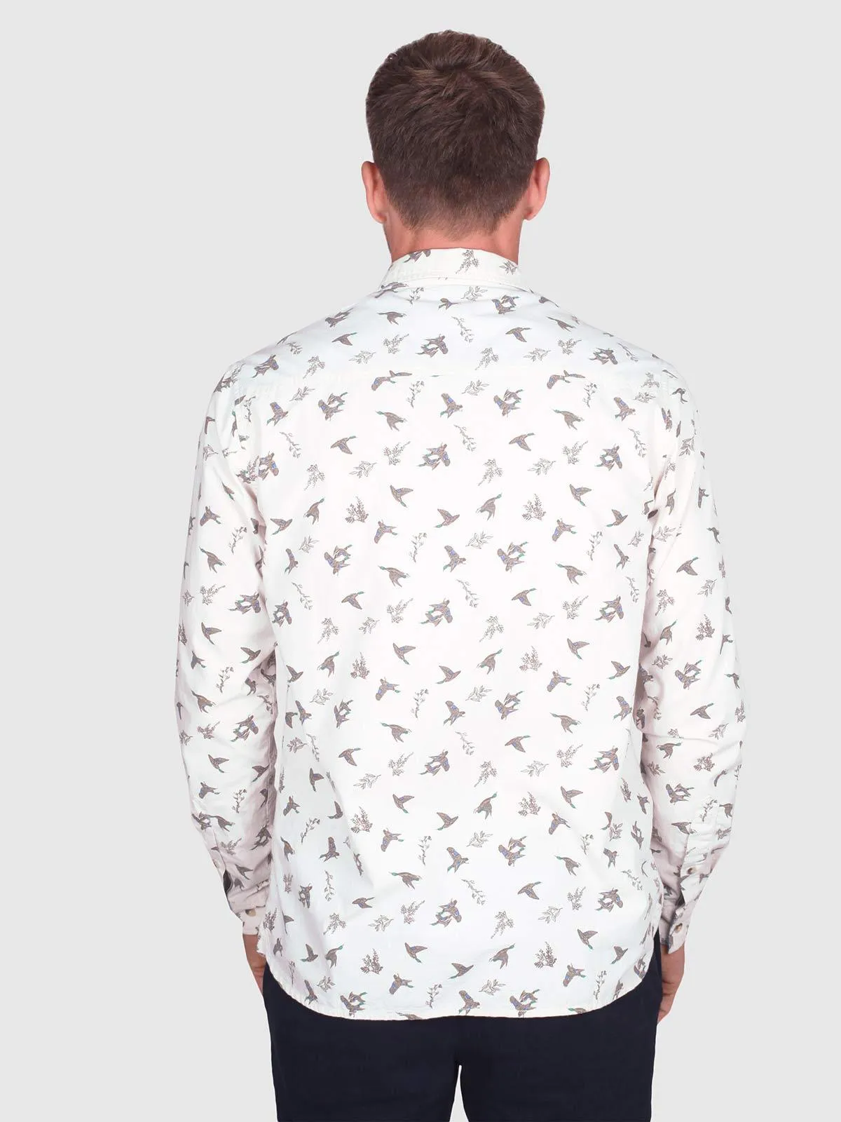 Mallards Fairtrade Organic Cotton Long Sleeve Printed Shirt