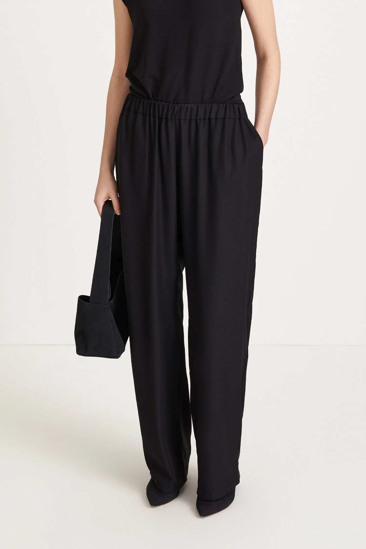 MARIA LONG TROUSERS - BLACK