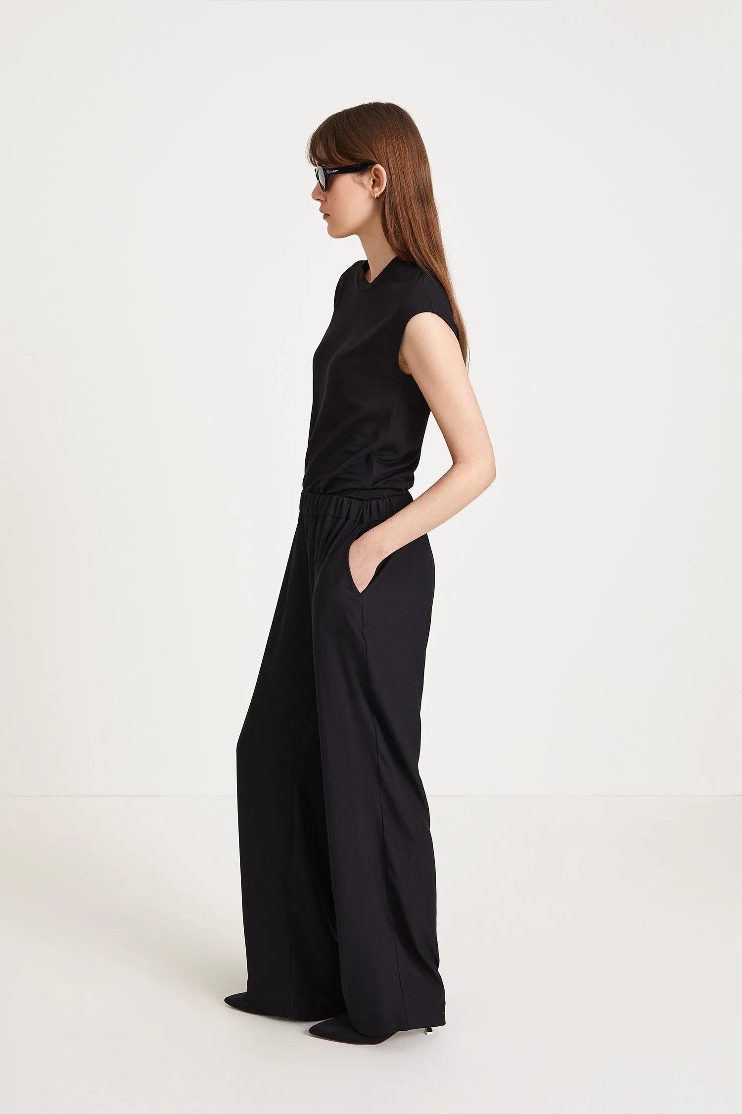 MARIA LONG TROUSERS - BLACK