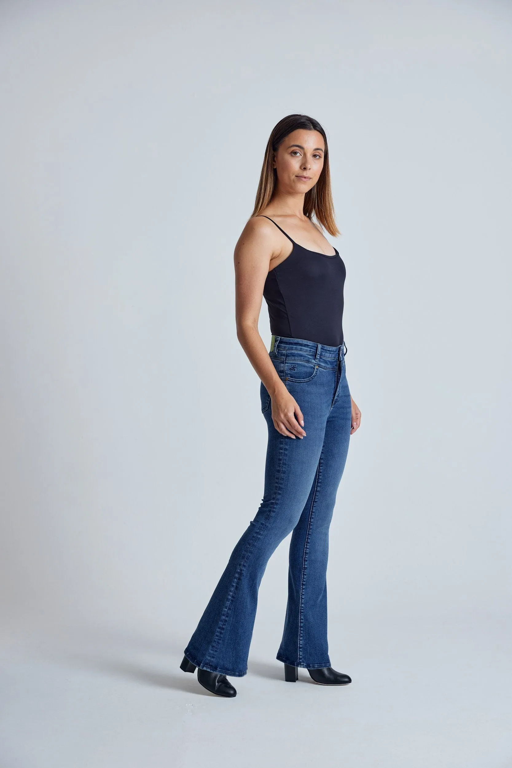 MAVIS Azure - Organic Cotton Jeans by Flax & Loom