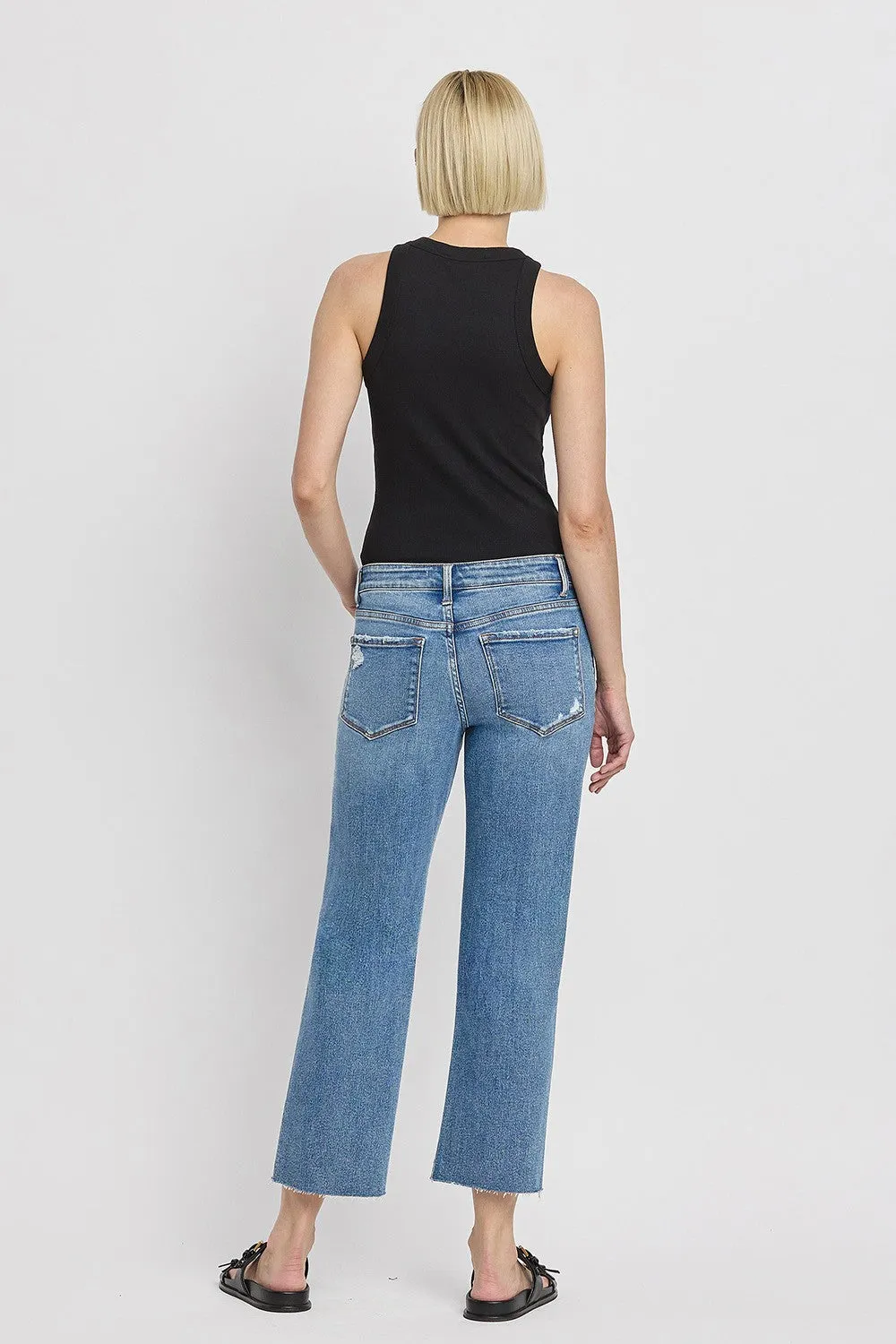 MELISSA MID-RISE STRAIGHT JEANS