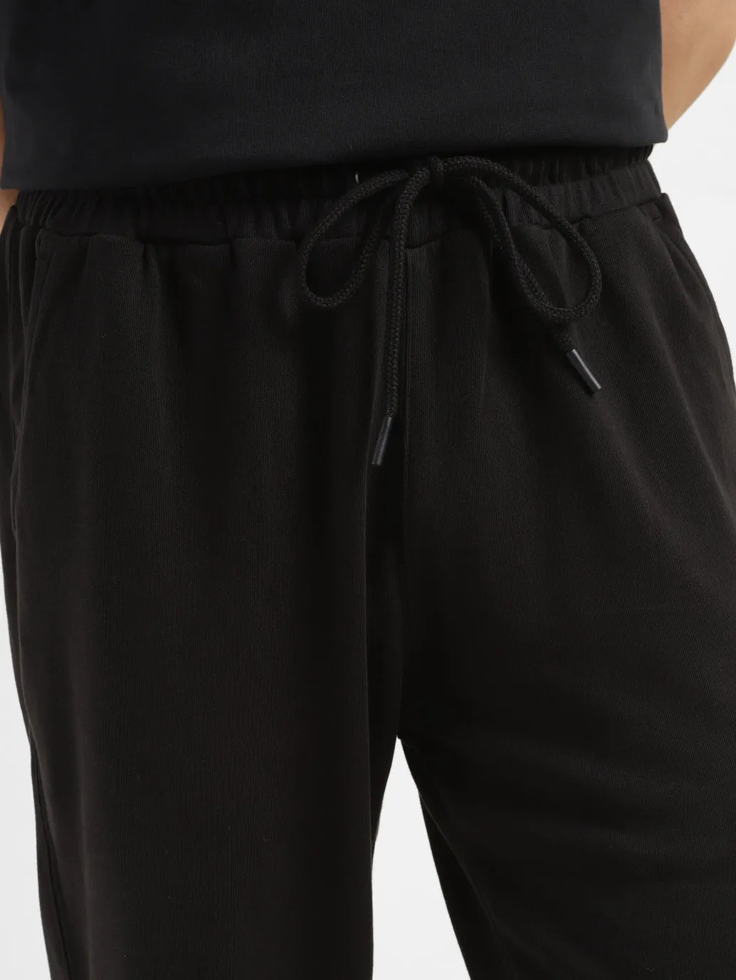 Men's Black Regular Fit Joggers