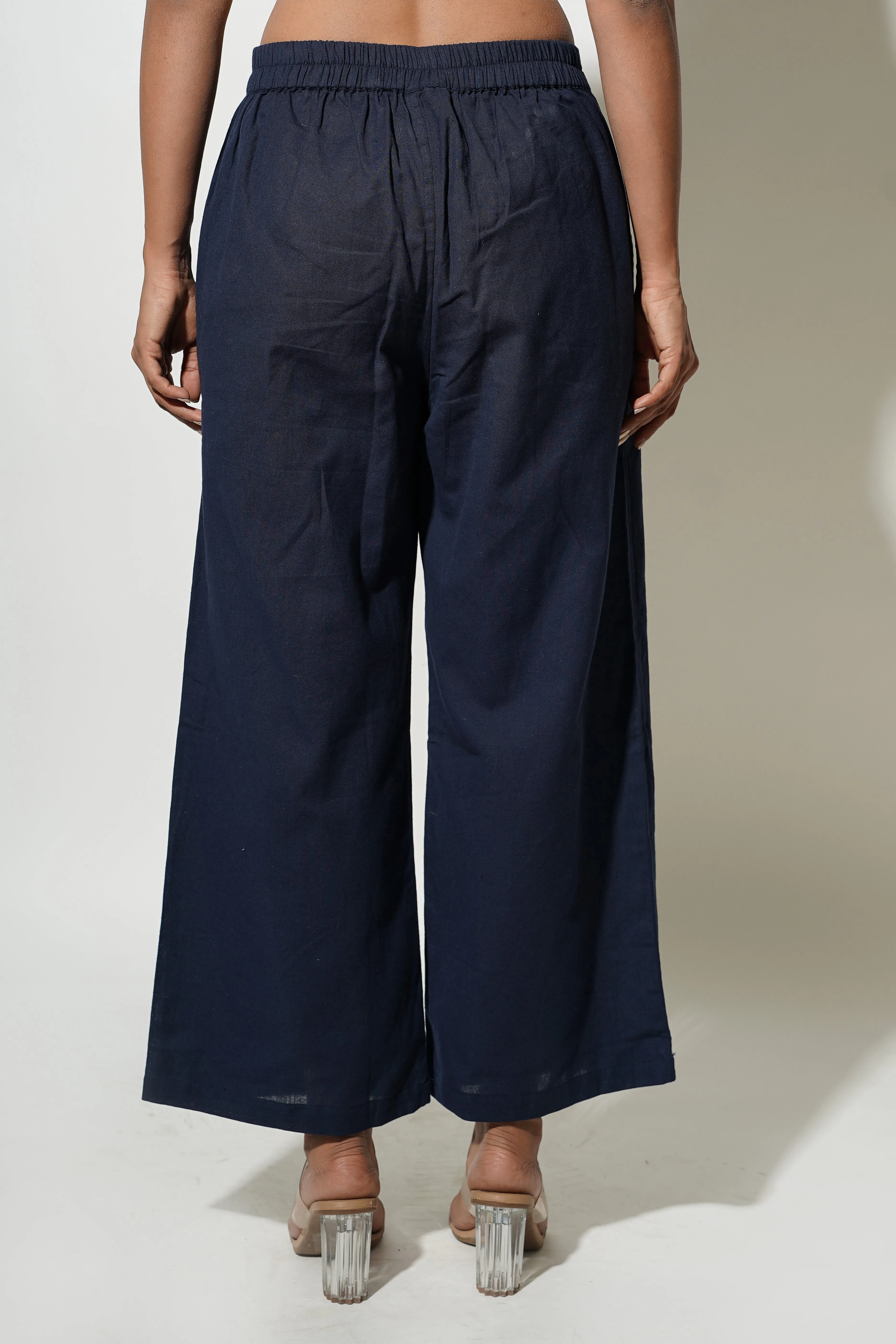 Navy Blue Women's Trousers