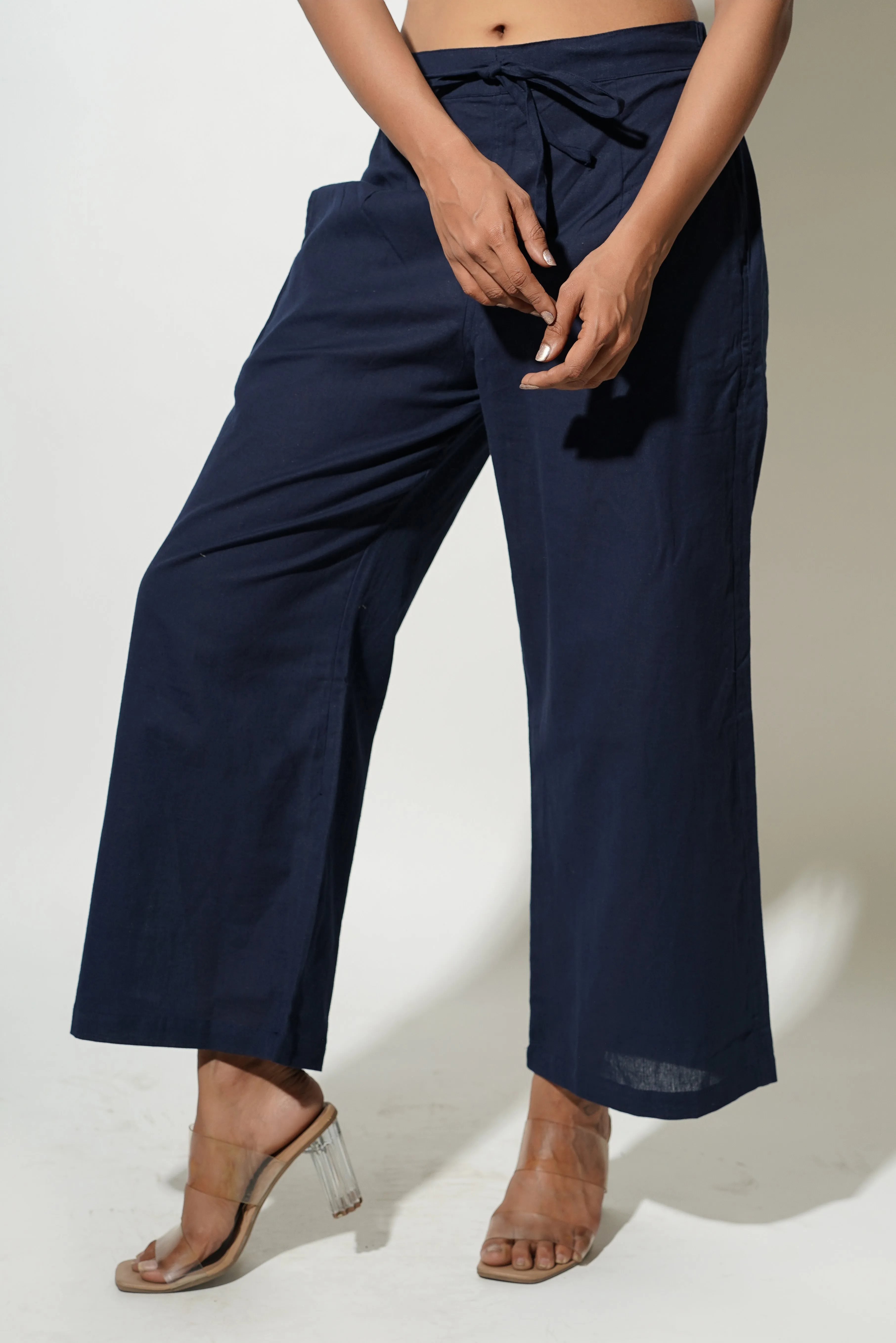 Navy Blue Women's Trousers