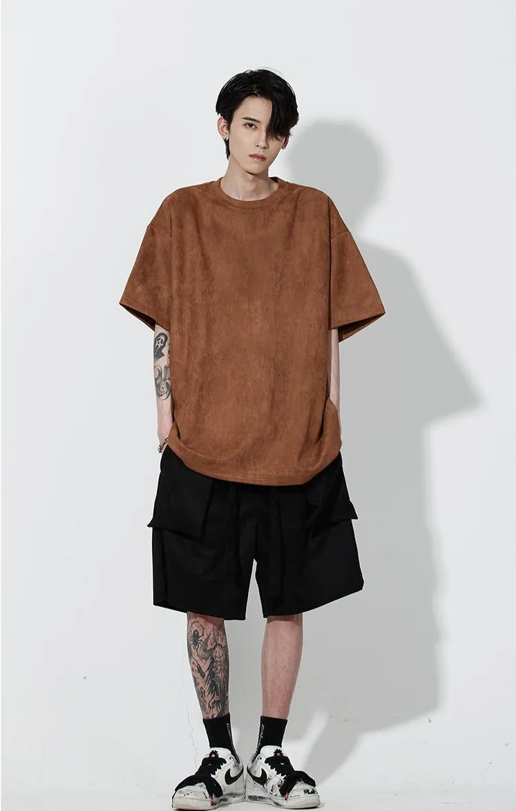 Oversized Suede T-Shirt