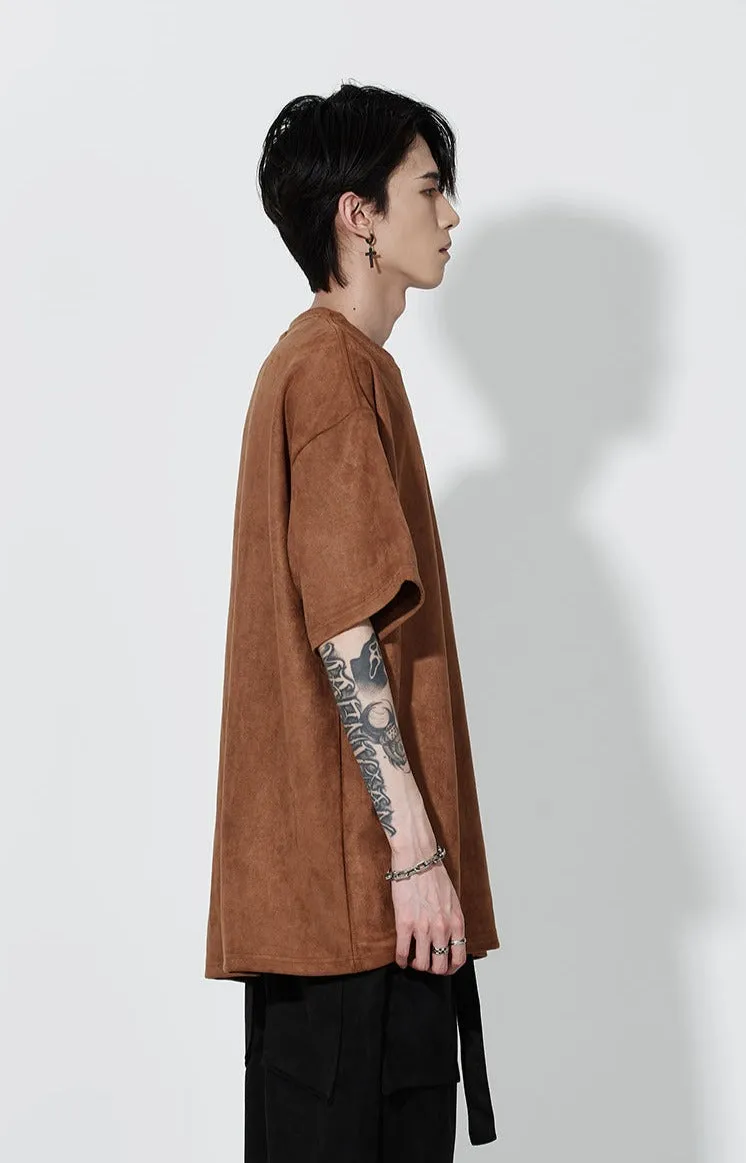 Oversized Suede T-Shirt