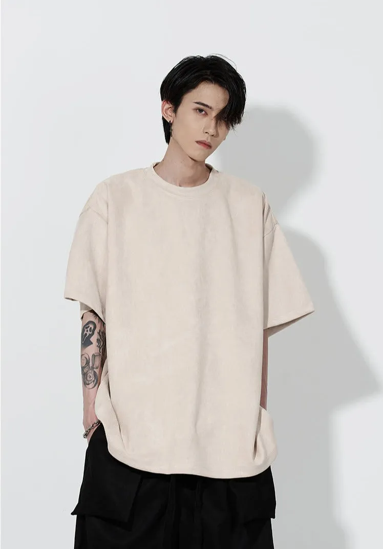 Oversized Suede T-Shirt