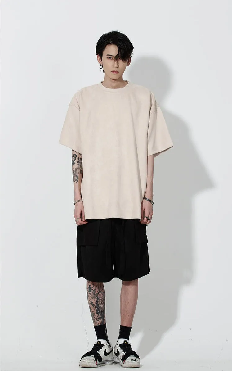 Oversized Suede T-Shirt