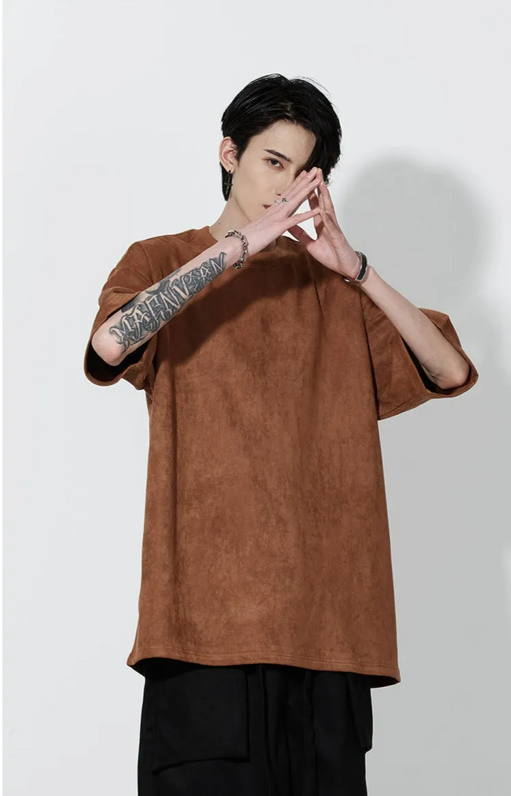 Oversized Suede T-Shirt