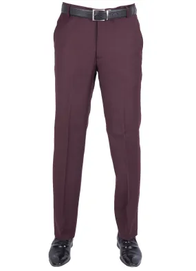 Plain Maroon, Tropicle Exclusive Wool Blend Formal Trouser