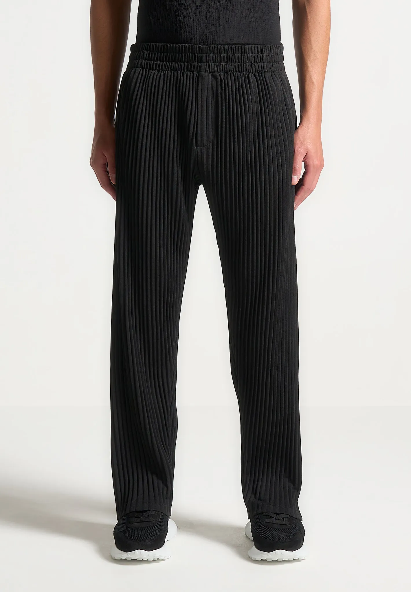 Pleated Trousers - Black