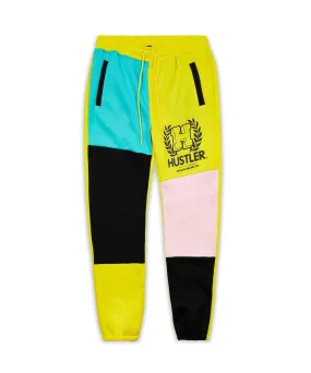 Plus Size Hustler Emblem Color Block Logo Jogger