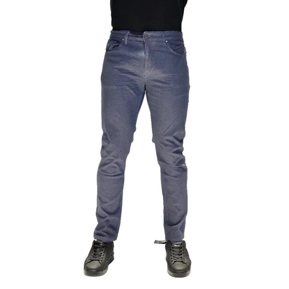 PURE PREMIUM WAX COATED JEANS NAVY BLUE